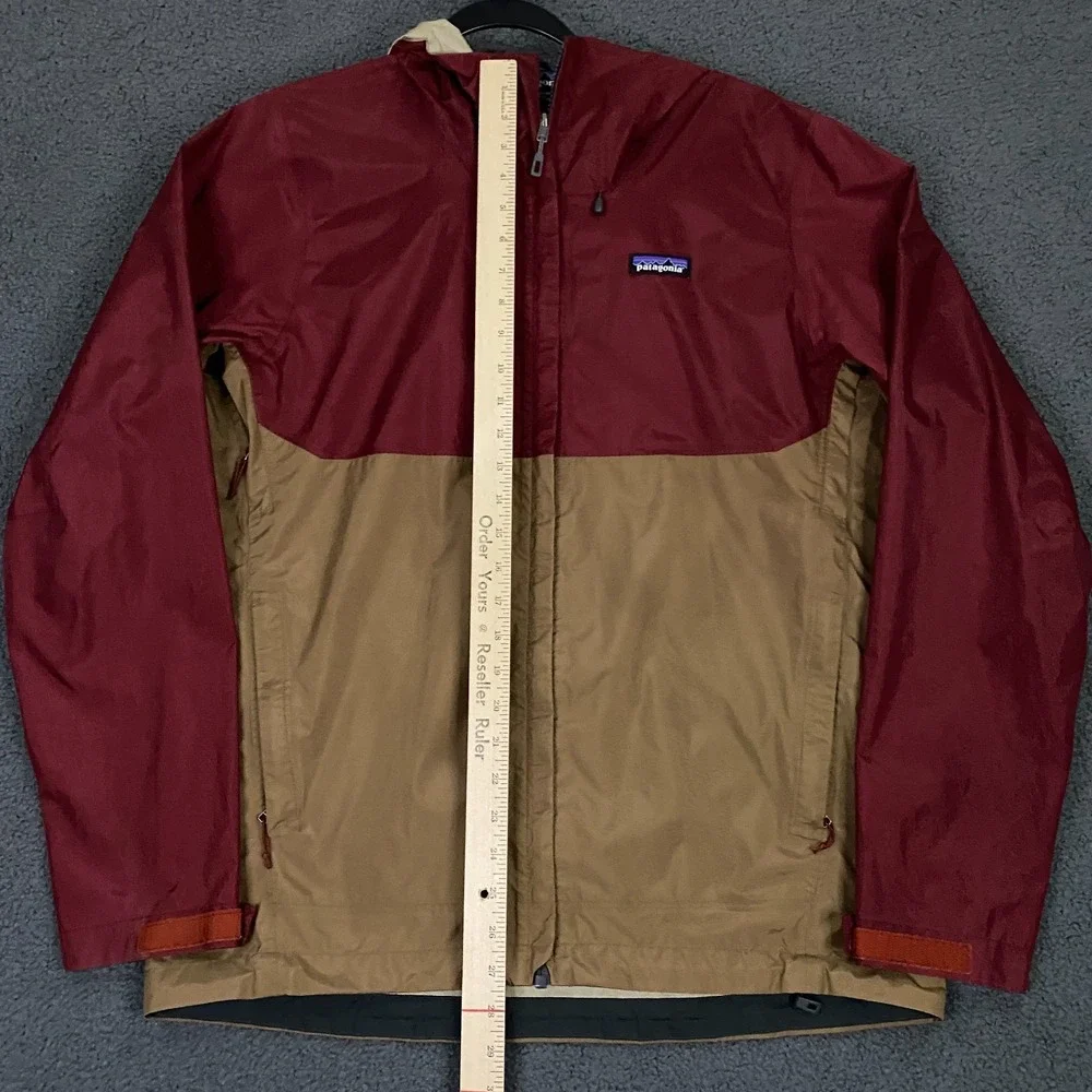 Patagonia Torrentshell Jacket Mens Medium Red Gold Rain Waterproof